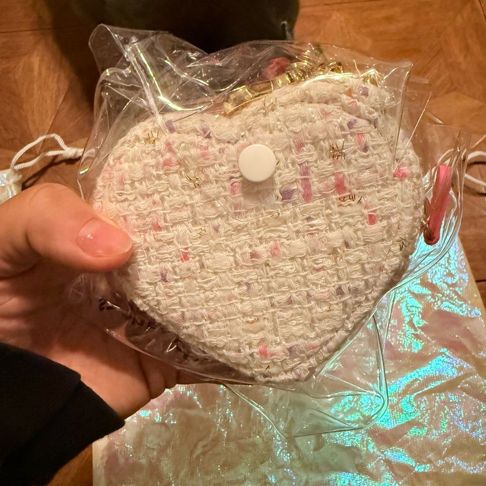 Stoney Clover Lane Heart Tweed Pouch